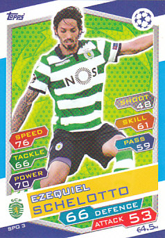 Ezequiel Schelotto Sporting CP 2016/17 Topps Match Attax CL #SPO03